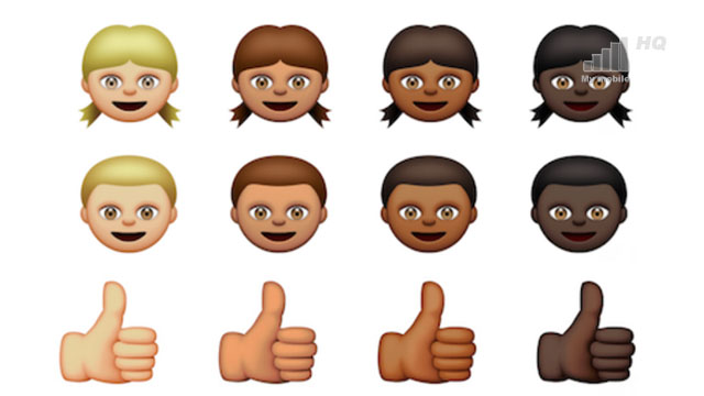 Apple wprowadza emotikony o różnych kolorach skóry