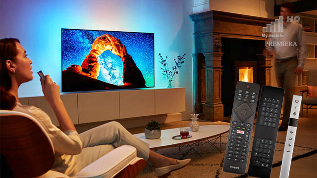Pilot z klawiaturÄ… QWERTY telewizor Philips z Android TV