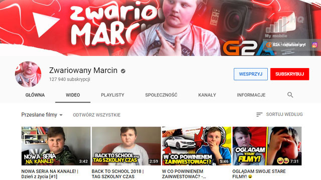 Zwariowany Marcin koniec z YouTube