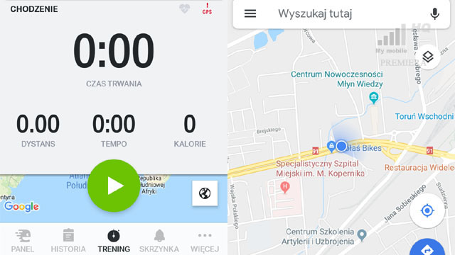 Endomondo przestał nie działa lokalizacja GPS aplikacja Android