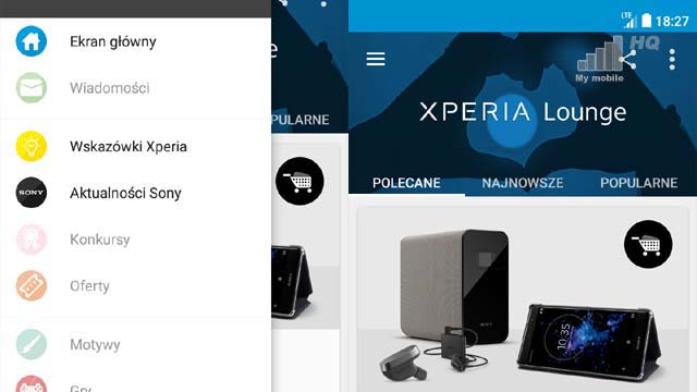Koniec Sony Mobile Ameryka Południowa Afryka Australia Indie Kanada Azja aplikacja Xperia Lounge