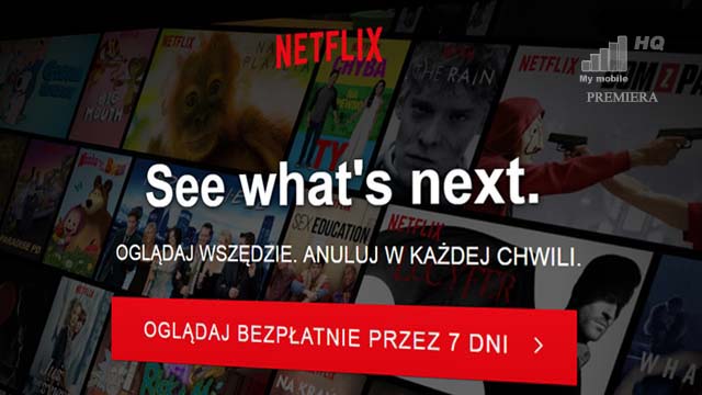 Netflix Polska darmowy okres testowy 7 dni na tydzień włączony