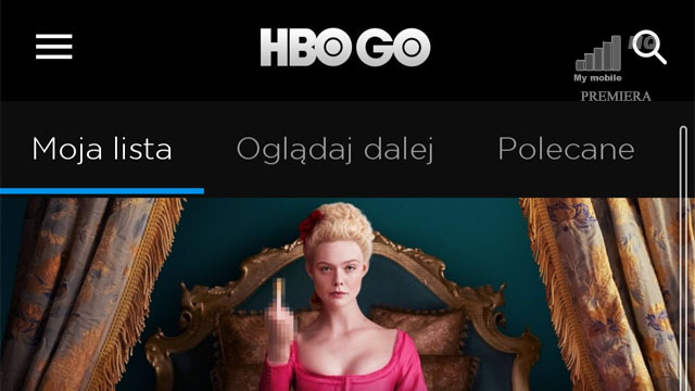 HBO GO rozmyty obraz pikseloza bugi błędy mimo stabilny Internet