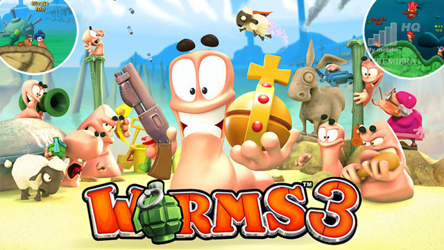 Worms 3 promocja Android sklep Google Play iOS App Store