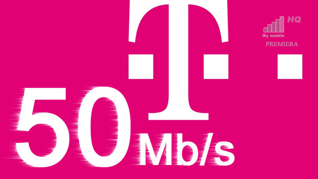 T-Mobile średnia prędkość Speed Test prawie 50 Mb/s