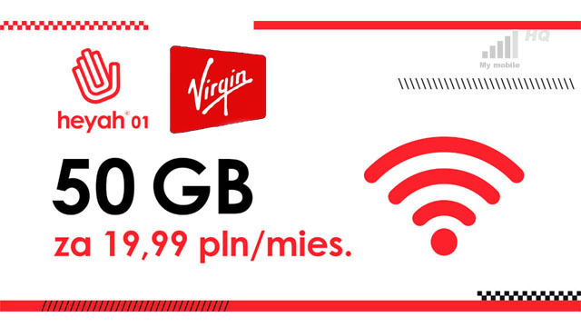 Heyah 01 nowy pakiet internetowy 50 GB