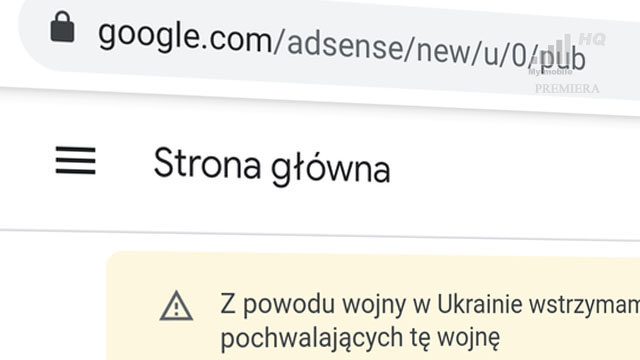 Google Ads reklamy blokada wojna Ukraina