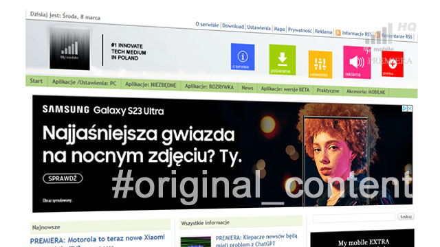 Estymacja ładnych graficznie reklam Google Ads witryna a YouTube