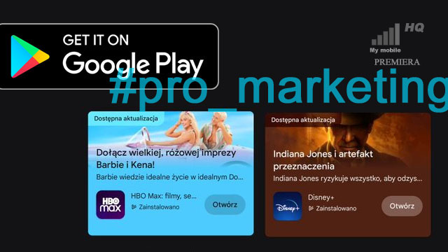 Google Play sklep promocja filmów platformy streamingowe