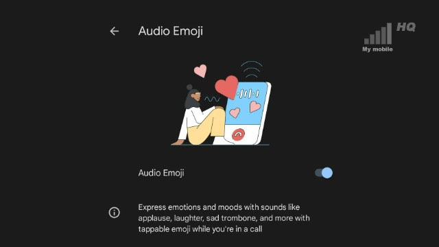 Audio Emoji aplikacja Telefon od Google