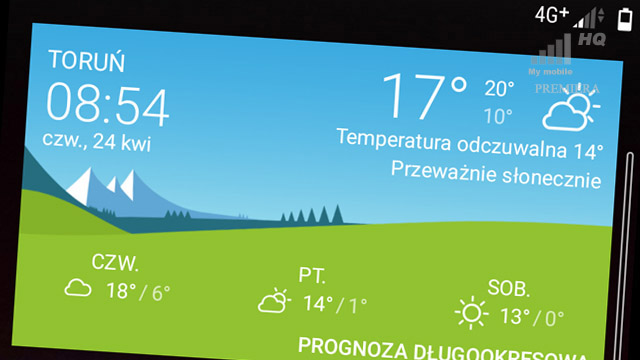 Aplikacja Pogoda koniec wsparcia Sony Xperia