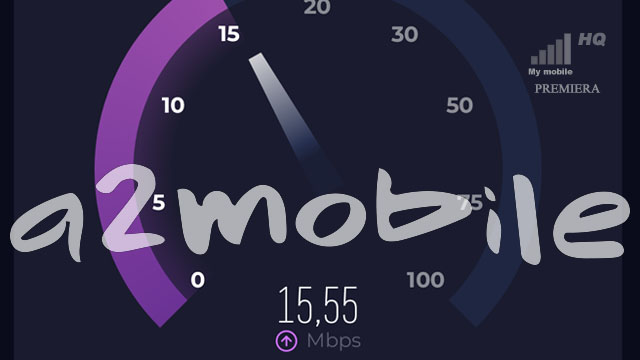A2Mobile prędkość mobilnego internetu prawie jak na lejku