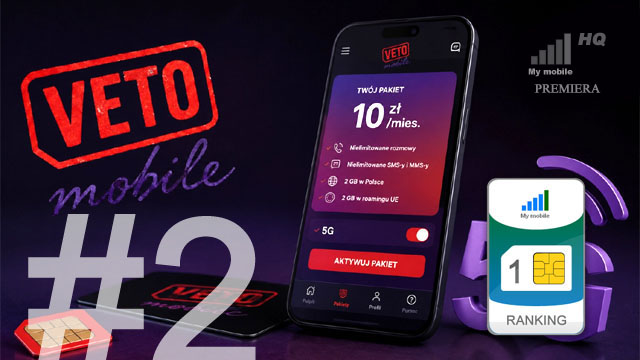 Najlepsza sieć na kartę My mobile RANKING lipiec 2026
